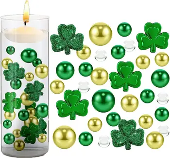 2023 Īru Svētā Patrika Dienu Peldošās Vāze Pildvielas, ūdens Krelles Mājas Peldošās Pildījumu Pērļu Mini Candle Vāze Dekoratīvs Ornaments Jaunas
