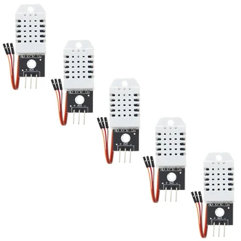 Temperatūras Un Mitruma Sensors, Lai Arduino, Aveņu Pi - Ieskaitot Savienojuma Vadu, 5 Gabali Viegli Uzstādīt