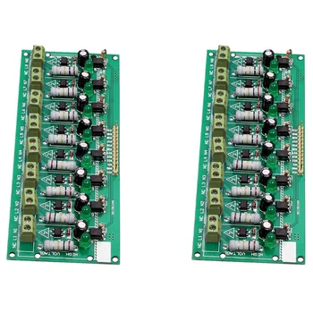 2X 8 Kanālu 220V AC Optocoupler Modulis MCU TTL PLC Procesori Modulis