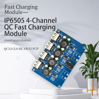 LC IP6505 4 Kanālu QC Fast Charger Modulis QC3.0 2.0 HUAWEI FCP