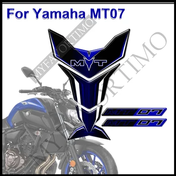 MT07 MT 07 Par Yamaha Uzlīmes Tvertne Pad Motociklu Ceļgalu Aizsargs, Aptecētājs Ģerbonī Emblēma Logo Aizsardzības 2017 2018 2019 2020
