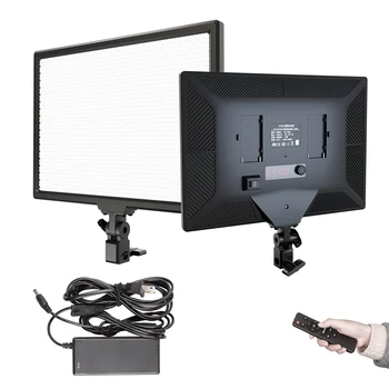 24X35CM 45W Fotogrāfija LED Panelis Video Gaismas Selfie Aerāciju, Apgaismojumu Foto Studijā Tiešraidē Aizpildīt Lampas Trīs Krāsu Ar Statīvu
