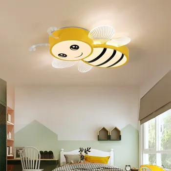 Ziemeļvalstu silts, romantisks guļamistaba radošo bitīte vienkārši Princese meitene telpu bērnu griestu lampas