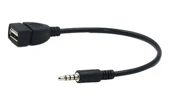 3.5 mm Automobiļu Pārveidotājs Kabelis Vīriešu Auto AUX Auido Adaptera Kabeli USB Audio Jack Adapteri Augstas Precizitātes Auto Stereo Jack Kabeļi