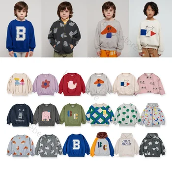 BC 2023 Aw BC Kids Rudens Krekls Ar Stilīgu Modes Karikatūra Modelis, Topi ar garām Piedurknēm Ziemas Drēbes, Topi