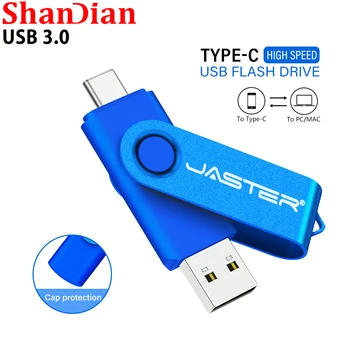 Grozāms OTG Pen Drive 32GB Brīvas Atslēgu piekariņi Memory Stick Pendrive Augsta Ātruma TIPS-C USB 3.0 Flash Drive 64GB Mobilo Tālruni