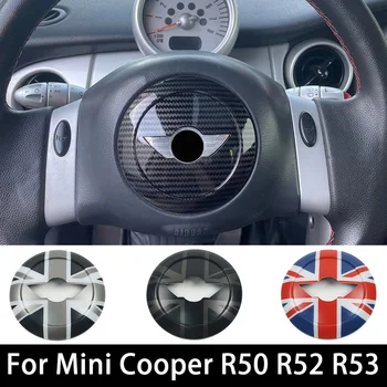 MINI Cooper R50, R52, R53 Automašīnas Stūres Rata Centra Paneļa Auto Uzlīmes Auto-Stils Melns Auto Piederumi