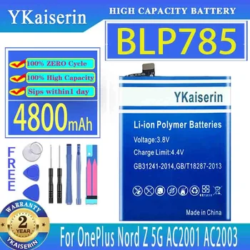 YKaiserin Akumulatora 4800mAh/5800mAh Par OnePlus 9 10 Pro/Nord Z/N10 5G/2 AC2001 AC2003 Viens Plus 1+ 9 10 Pro 10Pro 9Pro