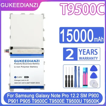 Planšetdatora Akumulators T9500C Samsung Galaxy Note Pro 12.2 SM-P900 P901 P905 T9500C T9500U T9500E 15000mAh Batteria + Bezmaksas Rīki