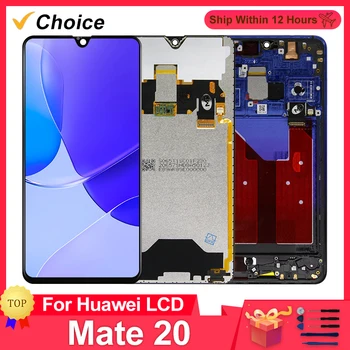Par Huawei Mate 20 LCD Displejs HMA-L 29 Touch Screen Digitizer Par HMA-L09 HMA-LX9 HMA-AL00 HMA-TL00 Displejs Nomainītu Detaļas