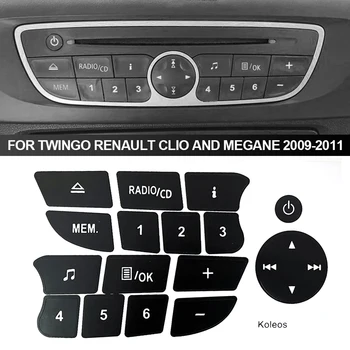 Auto Pogu, Remonts Uzlīmes Melnā Poga Audio Remonts Decal Uzlīmes Piederumi Twingo par Renault Clio un Megane 2009. - 2011. gadā
