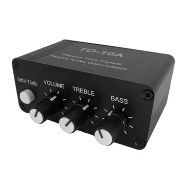NE5532 Dual OP Amp Priekšā Audio Pastiprinātājs-10.A Stereo Caurules Preamp Treble, Mid, Bass Signālu Kontroles Metāla 1 GAB.