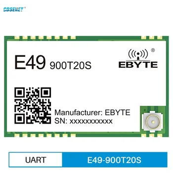 CMOSTEK-CMT2300A 868MHz 915MHz Bezvadu Datu Pārraides Modulis IPEX Zīmogs Caurumu UART 20dBm SMD ISM CDSENET E49-900T20S