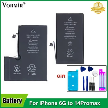5gab/daudz Vormir Akumulators iPhone 6S 6 7 8 Plus SE X XR XS MAX 11 12mini 12 13 Pro MAX Telefonu Remonts Batteria Rezerves Daļas