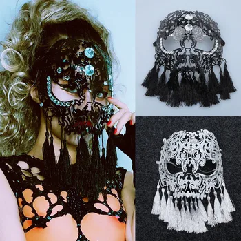 Cosplay halloween masku Džeza Deju Maska Modes Rhinestone Pušķis Naktskluba Dziedātāja Skatuves maskas DJ Ds Gogo Pole Deju apģērbi