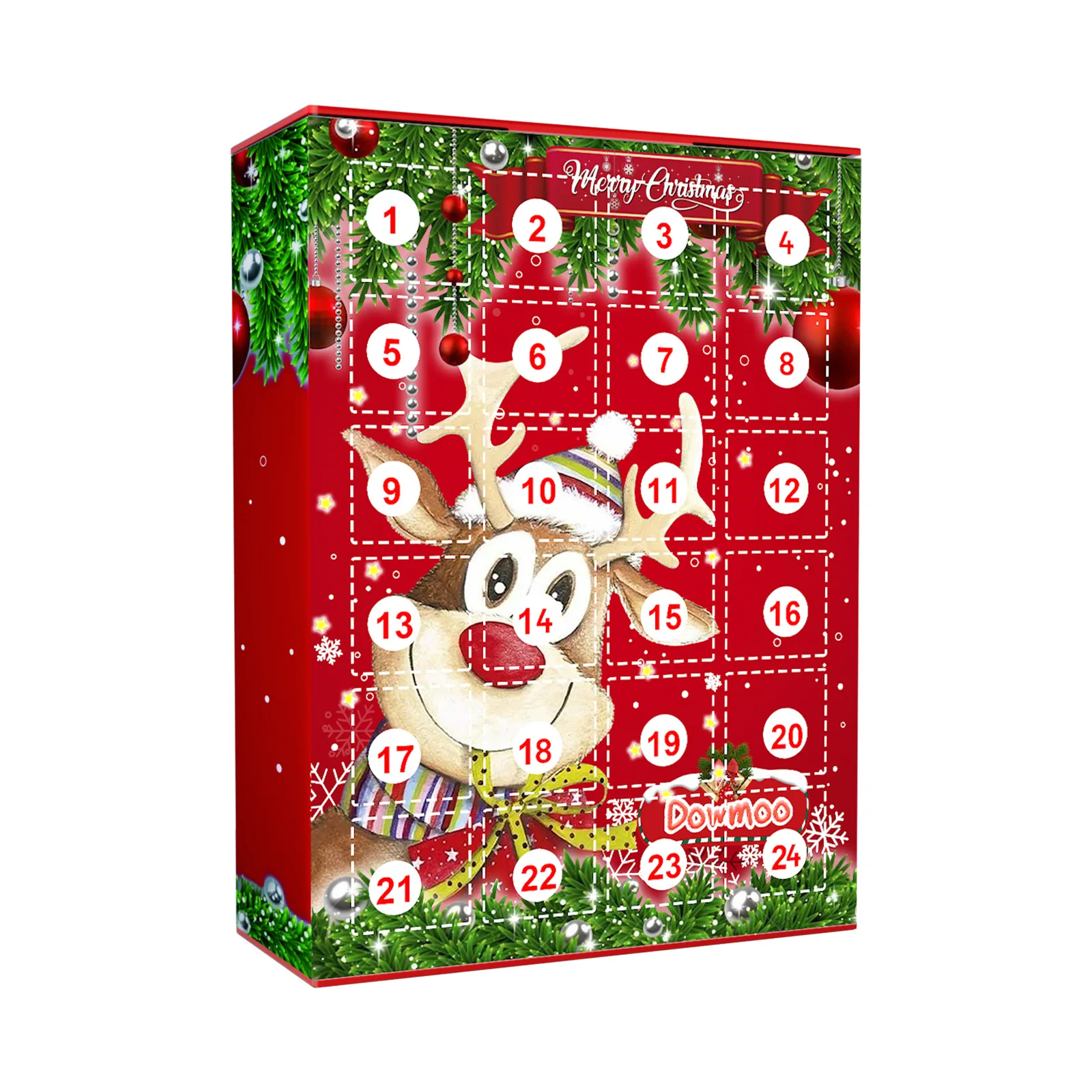 Dowmoo Ziemassvētku Keychain Blind Kastē 24 Nodalījumiem Adventes Atpakaļskaitīšanas Alnis Ziemassvētku Pārsteigums Bērniem, Rotaļlietas, Dāvanas, Ziemassvētku Kalendārs3