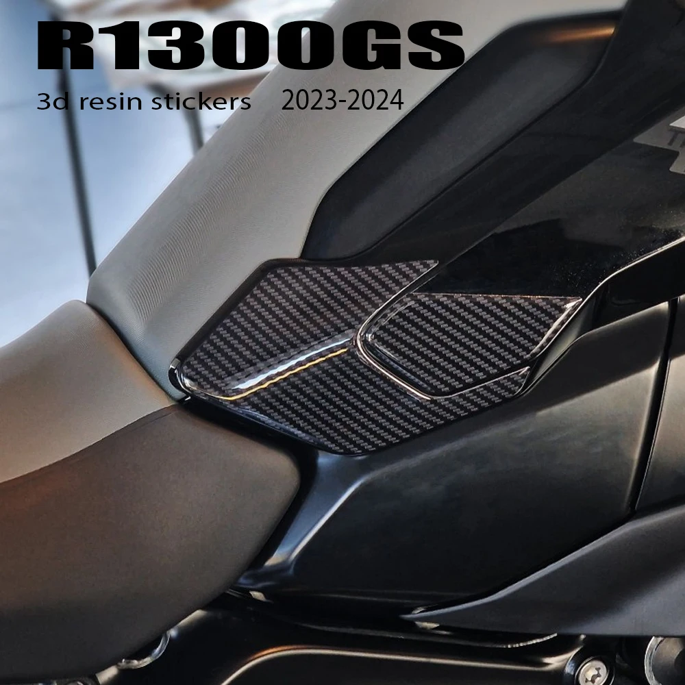 JAUNU R1300GS Triple Black Motociklu Piederumi Tvertne Pad 3D Epoksīda Sveķiem, Uzlīmes Aizsardzības Komplekts R 1300 GS 2023-20240