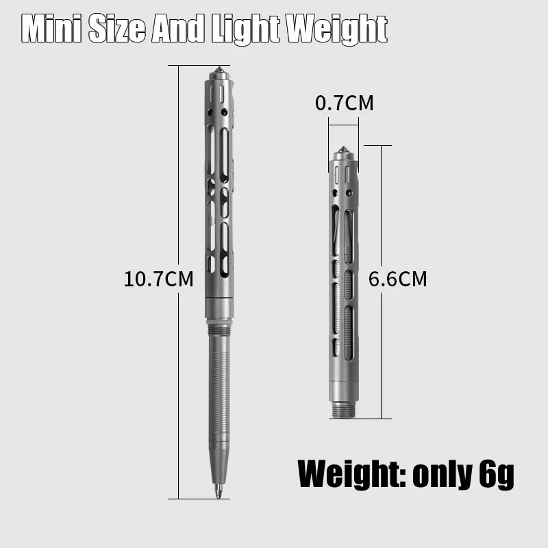 Titāna TC4 Mini Taktiskās Pildspalvu Self Defense Āra EDC Rīku Keychain Kabatas Biznesa Rakstot Pen Pildspalvu Kolekcija4