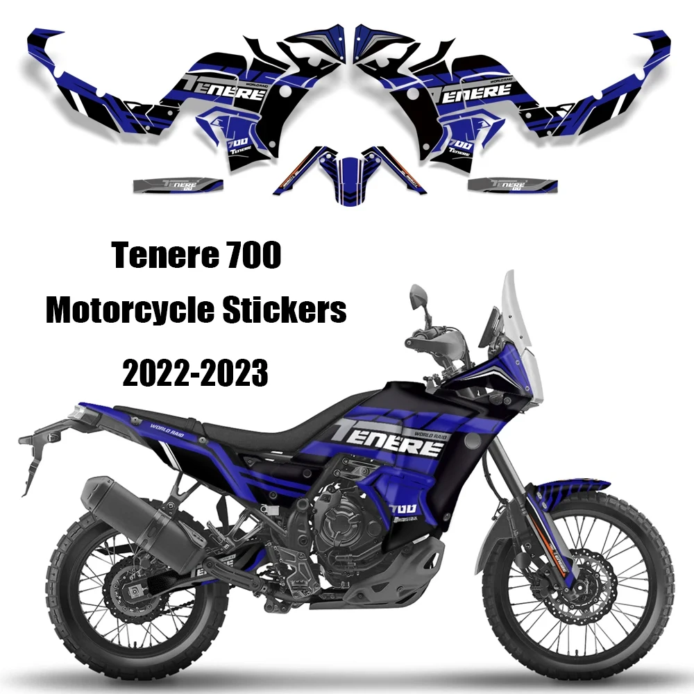 Tenere 700 T7 T700 Motociklu Uzlīmes Degvielas Tvertnes Pad Tvertnes Uzlīme Pusē Decal Anti Scratch Par Yamaha TENERE 700 2022-20230