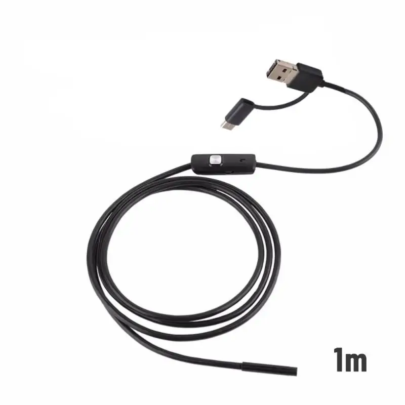 1GB MM IP67 Waterproof Endoskopu Kamera, 6 Led, Regulējams USB Android Elastīgu Pārbaudes Borescope Kameras Tālrunis PC4